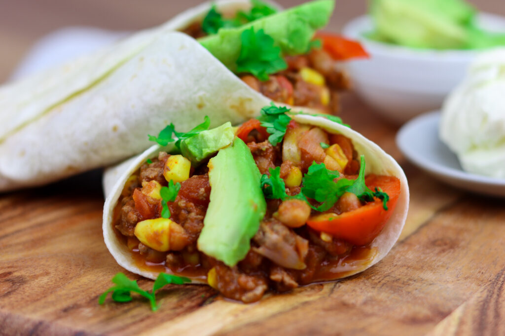 Mexican Mince Wraps