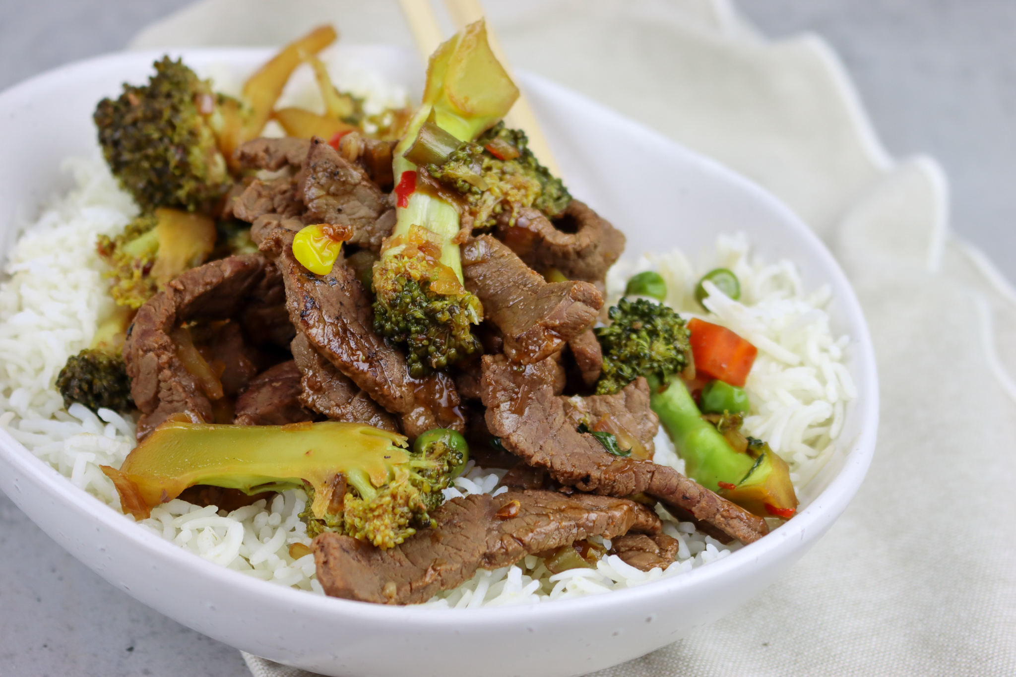 Beef & Broccoli on Rice – The Daily Menu