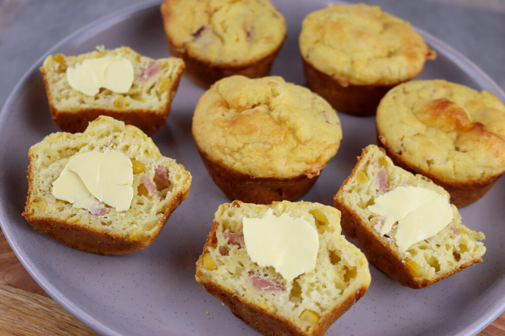 Cheese, Bacon & Corn Muffins