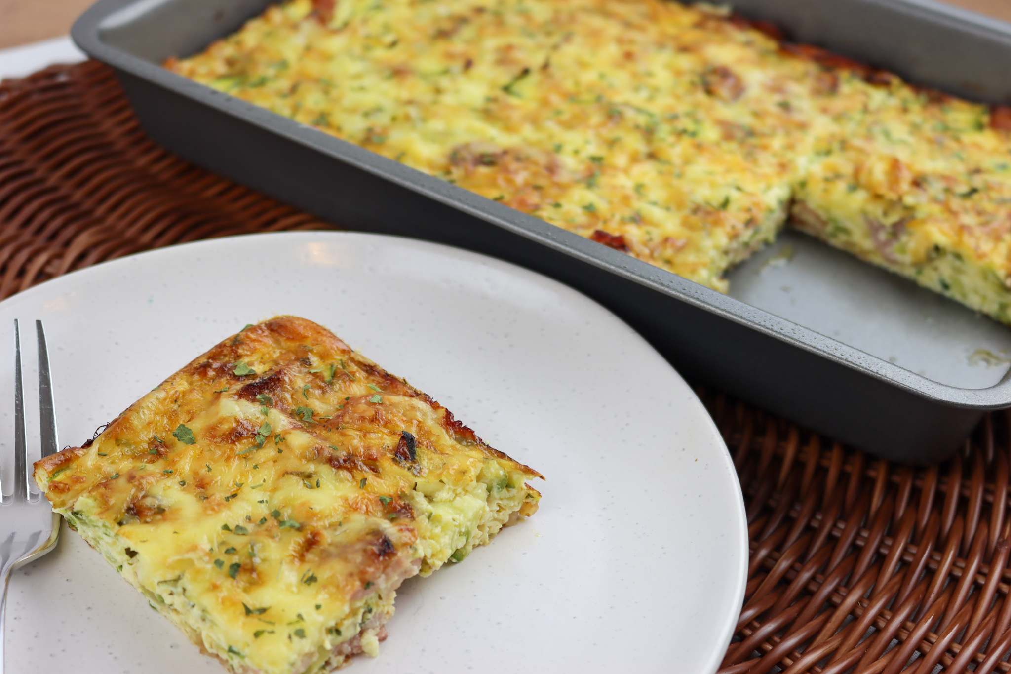 Bacon & Zucchini Frittata The Daily Menu